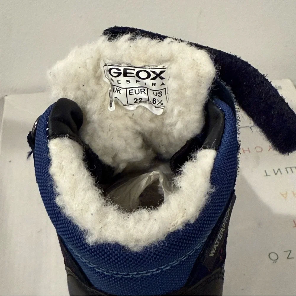 Geox Respira Toddler Boys Winter Boots Warm Lined size US6.5